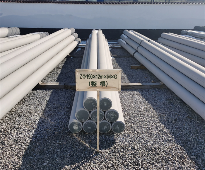 长武190×12米钢筋混凝土水泥电线杆
